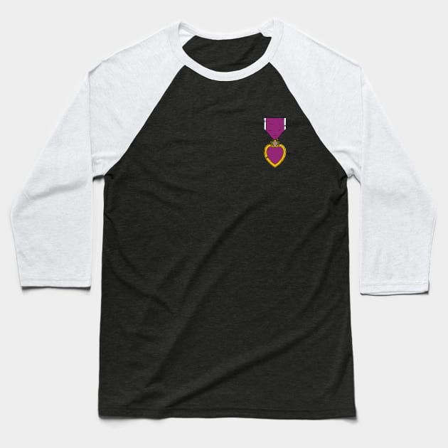 purple heart medal for veteran military soldiers Baseball T-Shirt by A Comic Wizard